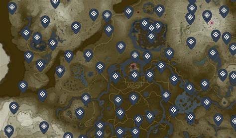 total shrines tears of the kingdom map|tears of the wild shrines map.